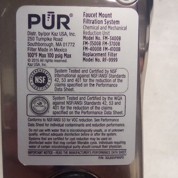 Pur faucet mount filtration system - Picture 2 of 3
